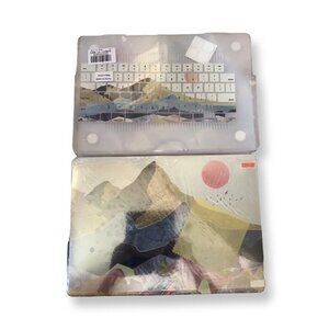 Macbook Pro 14.2 A2442 Landscape Pattern Case and Keyboard Cover New